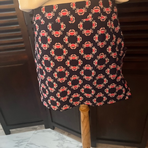 Crown & Ivy Golf Navy Blue/Pink Crab Print Skort ! - Picture 10 of 14